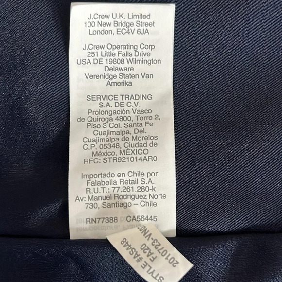 J. Crew Jenny Giraffe Drop Waist Long Sleeve Dress - Size XS (oversized) - Picture 8 of 8